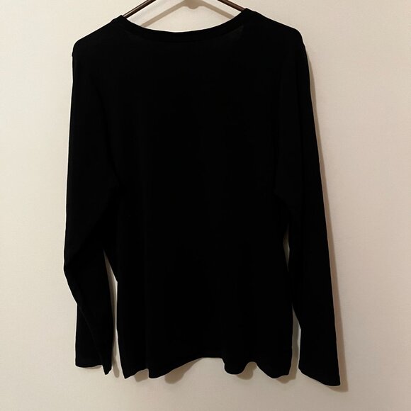 NEW} Venezia Long Sleeve Women's Modern Tee, Black/Size 18-20 - Picture 2 of 11